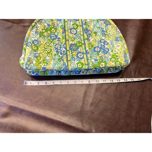 Vera Bradley Eloise English Meadow Kiss Lock Bowler Bag Shoulder Floral Spring - Picture 10 of 11